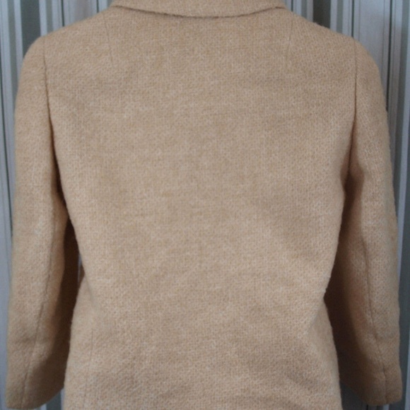 Vintage Kennedy's Townley Jacket Blazer Beige Wool Women's Small Tan Suit - Picture 8 of 10